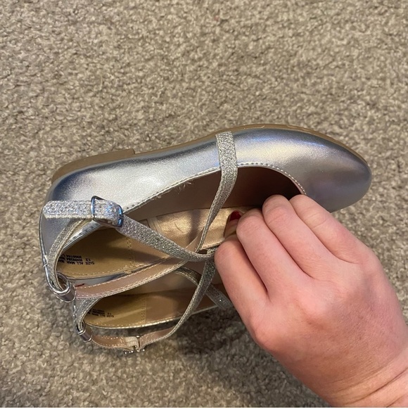 girls silver dress shoes Doe A Dear Kids' Crystal Embellished Bow Flat in at Nordstrom Rack, Size 1Us / 32Eu stylish details Baby Girls Sequins Bear Birthday